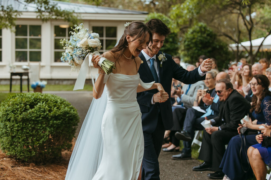 Bride and groom celebrate officially becoming man and wife in Brentwood, Tennessee wedding