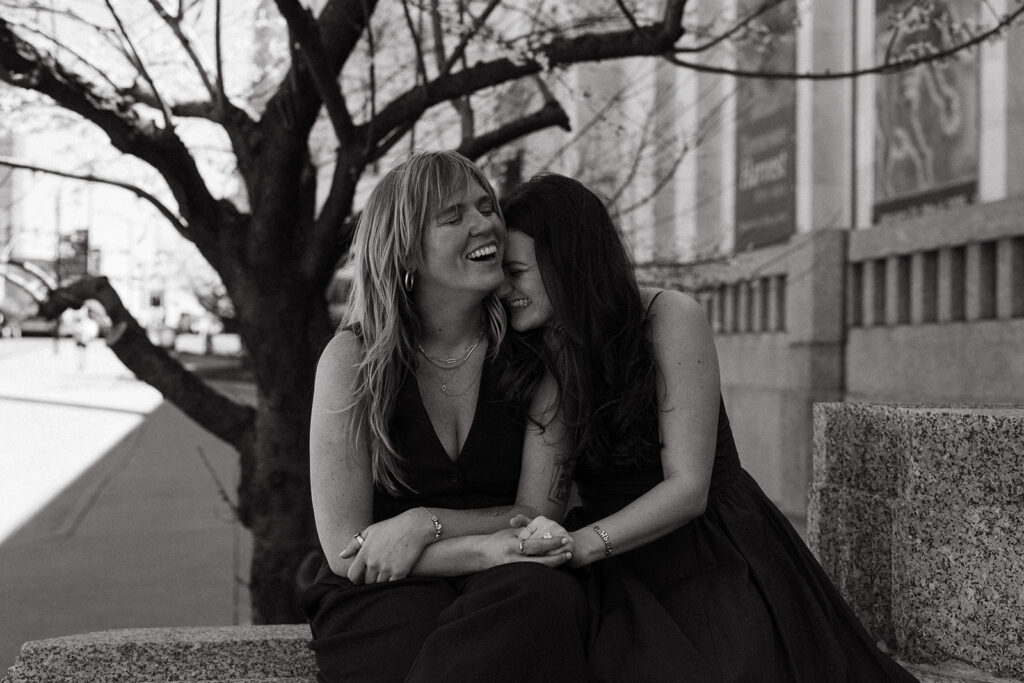LGBTQIA+ proposal photos in downtown Nashville